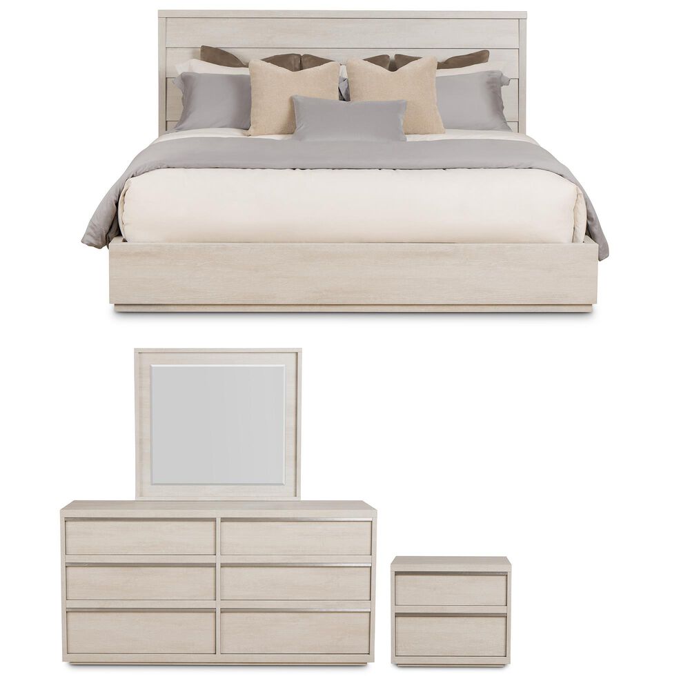 Loft District Moda 4-Piece King Bedroom Set in Beechwood, , large