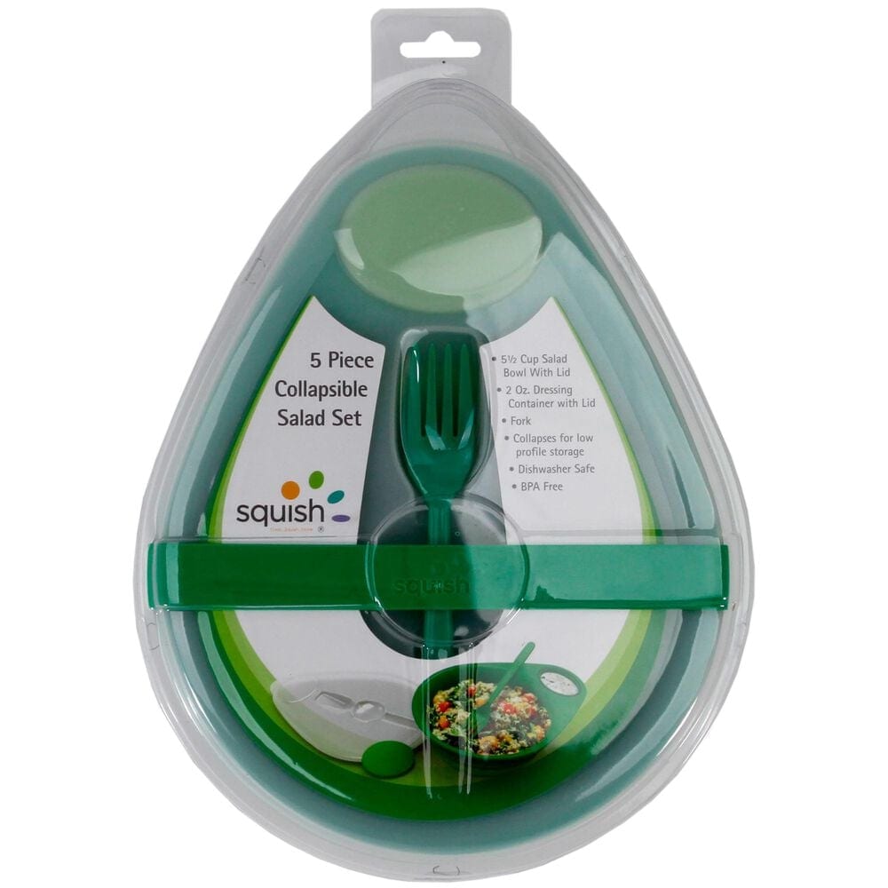 Squish 5 Piece Collapsible Salad Set , , large