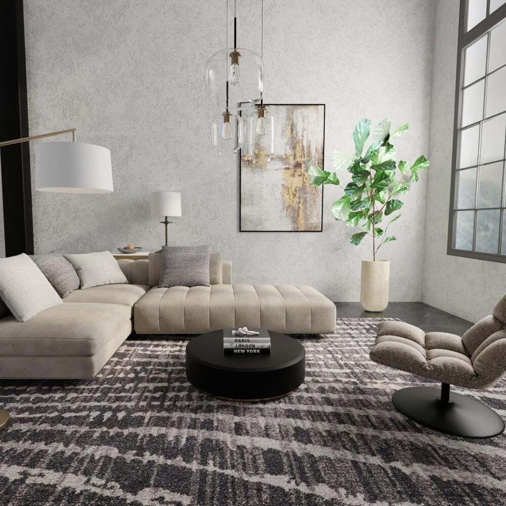 Feizy Rugs Skyview 5&#39; x 7&#39;6&quot; Charcoal Area Rug, , large