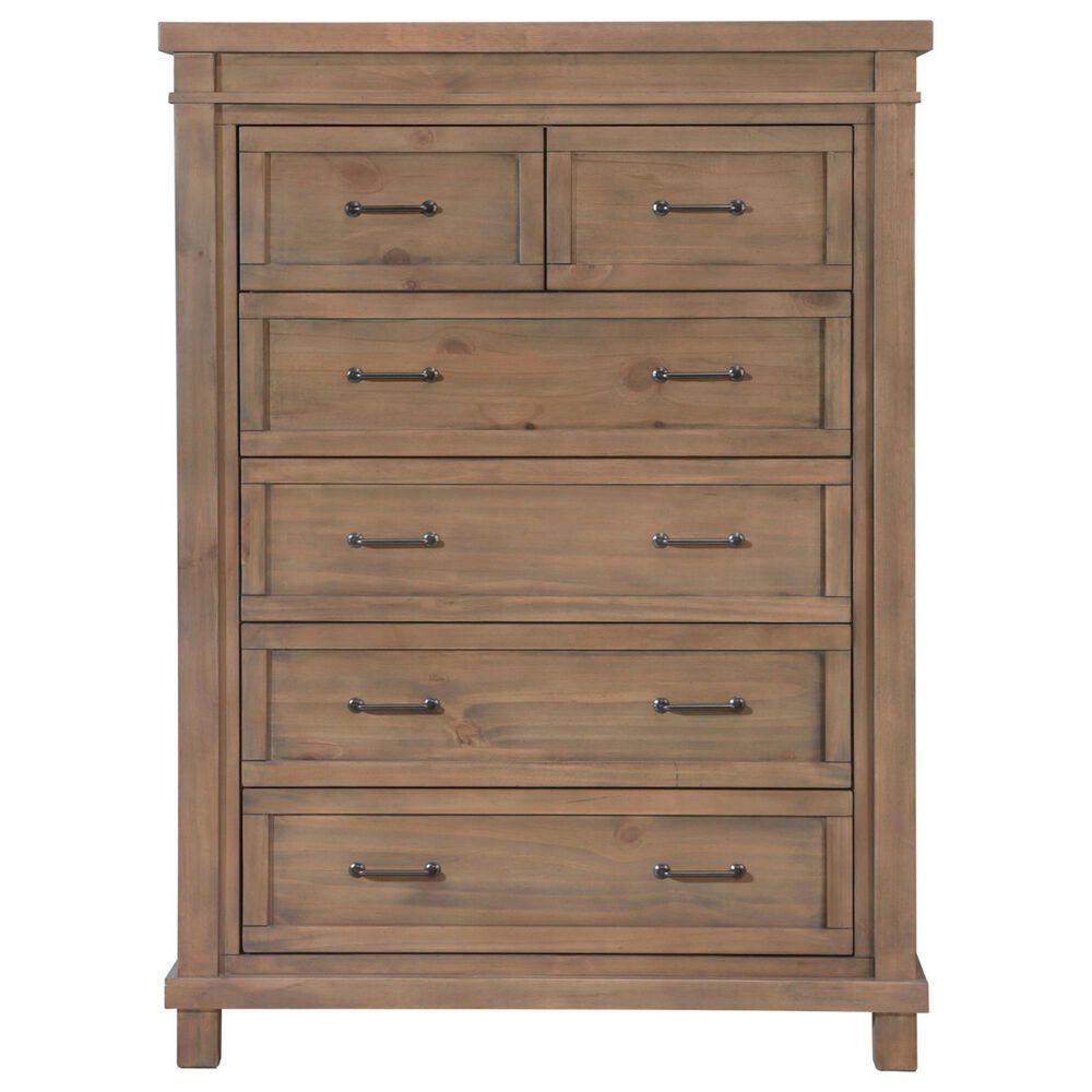 Baby Appleseed Rowan 6-Drawer Tall Chest in Sandwash, , large