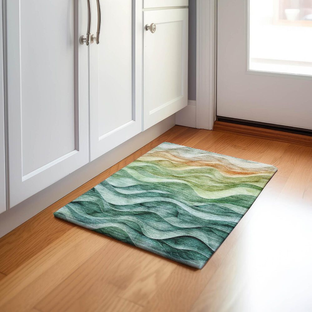 Dalyn Rug Company Pacifica PA4 2&#39;6&quot; x 3&#39;10&quot; Teal Area Rug, , large