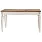 Ashley Realyn 3-Drawer Home Office Desk in White and Brown, , large