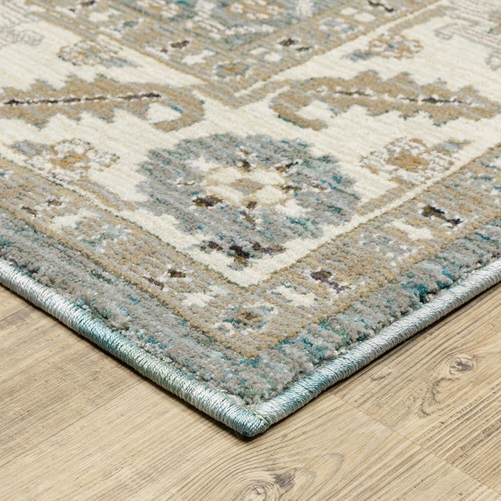 Oriental Weavers Andorra 10&#39; x 13&#39;2&quot; Blue and Ivory Area Rug, , large