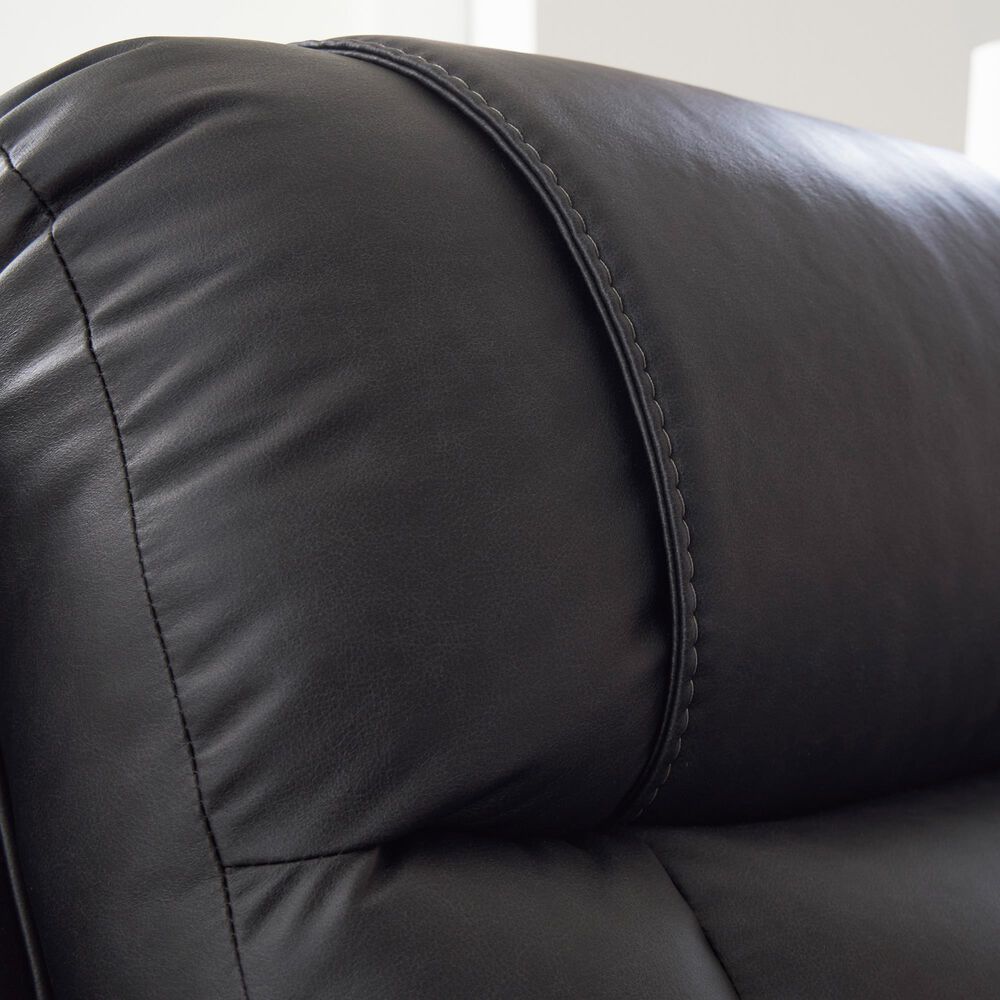 Ashley Mackmenville Manual Double Reclining Loveseat with Console in Carbon, , large