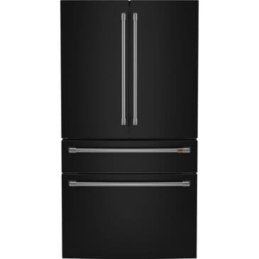 Cafe 23.2 Cu. Ft. Smart Counter-Depth 4-Door French-Door Refrigerator With Dual-Dispense AutoFill Pitcher in Matte Black, , large