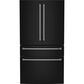 Cafe 23.2 Cu. Ft. Smart Counter-Depth 4-Door French-Door Refrigerator With Dual-Dispense AutoFill Pitcher in Matte Black, , large