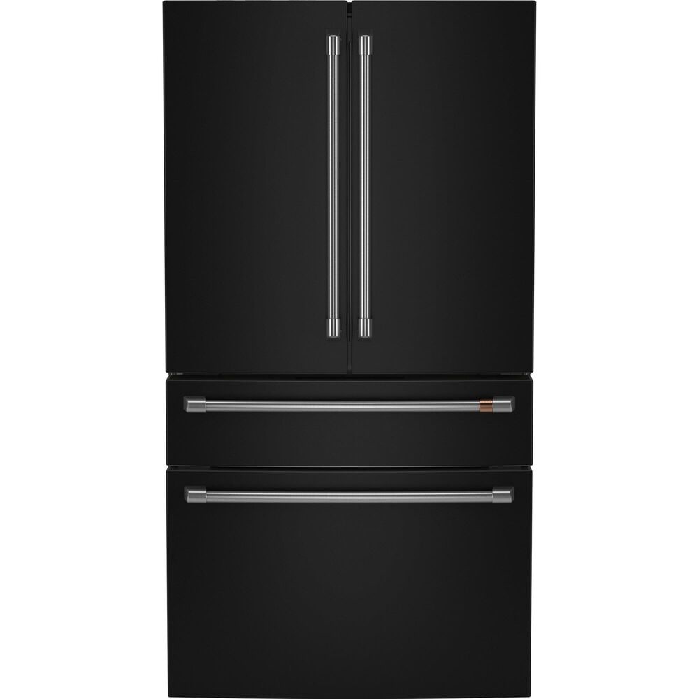 Cafe 23.2 Cu. Ft. Smart Counter-Depth 4-Door French-Door Refrigerator With Dual-Dispense AutoFill Pitcher in Matte Black, , large