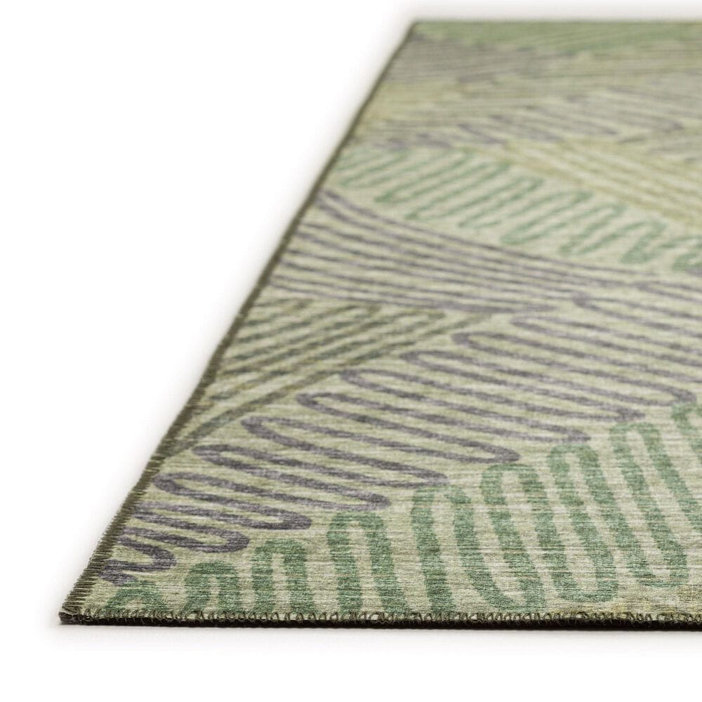 Dalyn Rug Company Sedona Floral 2&#39;3&quot; x 12&#39; Moss Indoor/Outdoor Performance Runner, , large