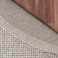 L&R Resources Criss Cross Ivory and Stone Blue 6" Round Area Rug, , large