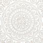 Maple and Jade 36" x 36" Flowers Wall Decor in Distressed White, , large
