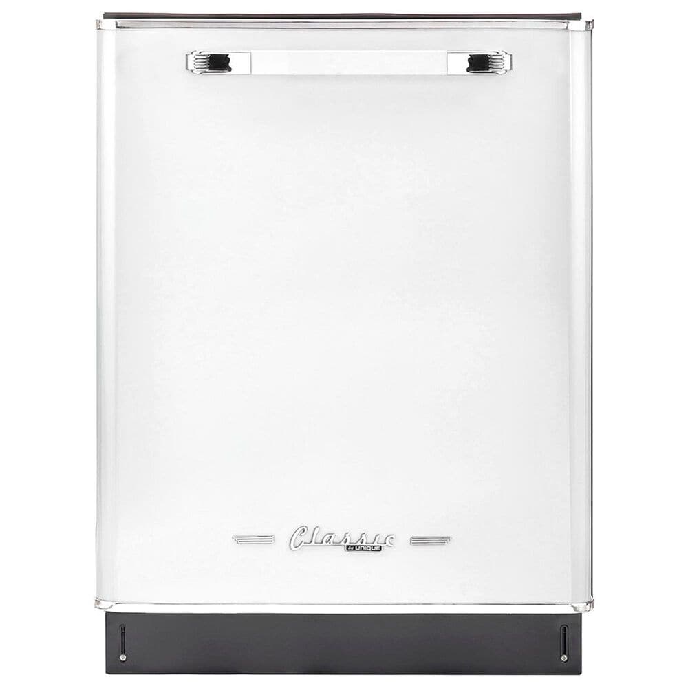 Unique Appliances Classic Retro 24" Top Control Dishwasher in Marshmallow White, , large