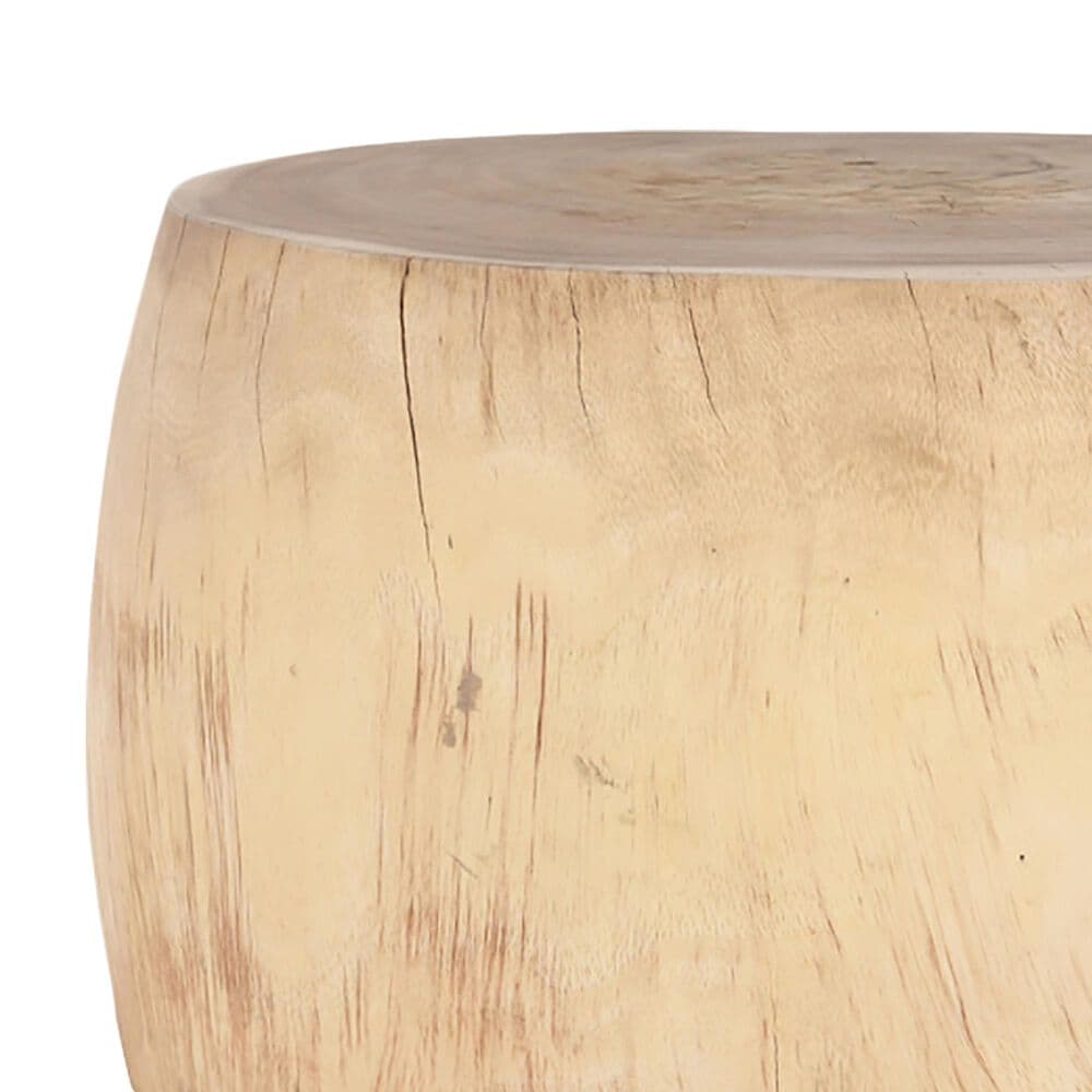 Classic Home Eilo 20&quot; Accent Drum Table in Natural, , large