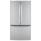 GE Appliances 23.1 Cu. Ft. Counter Depth French Door Refrigerator in Stainless Steel, , large