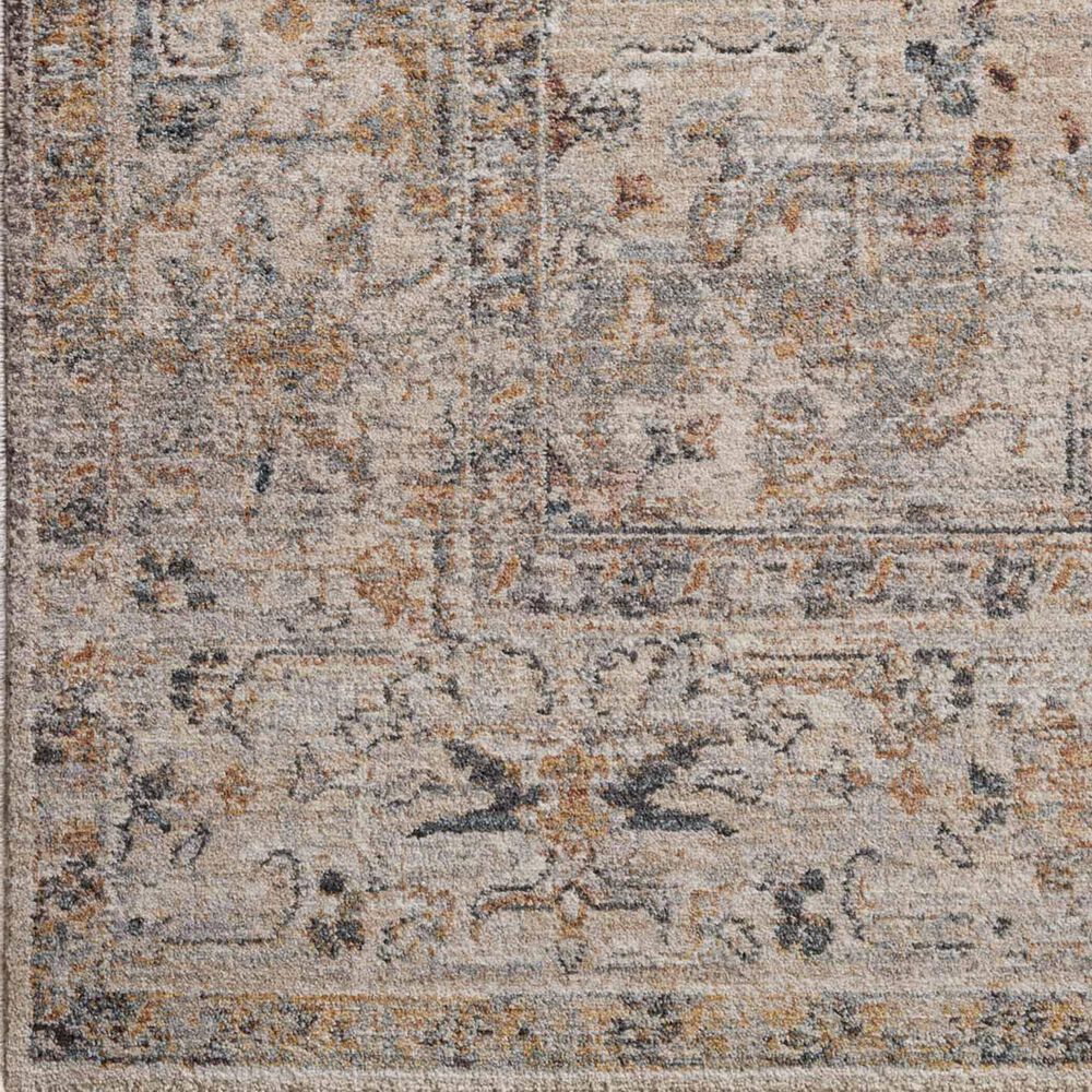 Loloi Lyra 7&#39;10&quot; Round Natural and Gold Area Rug, , large