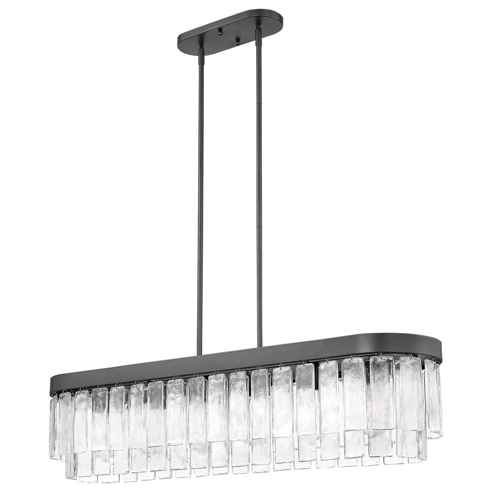Golden Lighting Ciara 6-Light Linear Pendant in Matte Black, , large