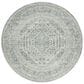 Safavieh Adirondack ADR108T-6R 6" x 6"  Slate/Ivory Round Rug, , large
