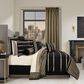 J. Queen New York Calvari 4-Piece Queen Comforter Set in Black and Gold, , large