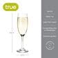 True Cuvee Stemmed Champagne Flute in Clear (Set of 4), , large