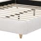 Hearth and Haven Queen Upholstered Platform Bed in White, , large