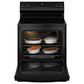 GE Appliances 30" Freestanding Electric Range with Steam Clean in Black, , large