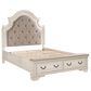 Ashley Realyn 5-Piece Queen Upholstered Bed Set in Chipped White, , large