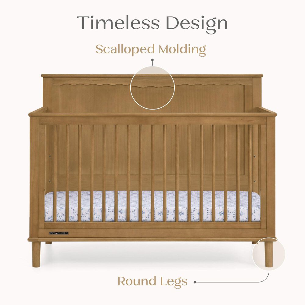 Delta Children Penelope 6-In-1 Convertible Crib in Acorn, , large