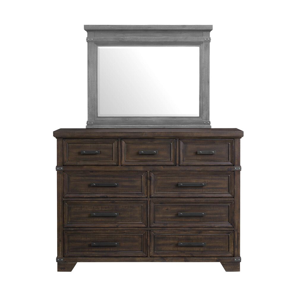 Mayberry Hill Colorado 9 Drawer Dresser in Charcoal, , large