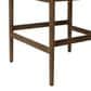 Four Hands Jazelle Counter Stool with Taupe Shearling Upholstery in Tan Oak, , large