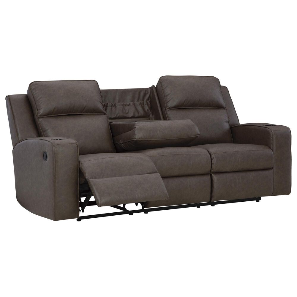 Ashley Lavenhorne 3-Piece Manual Reclining Living Room Set in Umber, , large