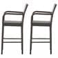 Hearth and Haven Littleton Outdoor Bar Stool in Brown (Set of 2), , large