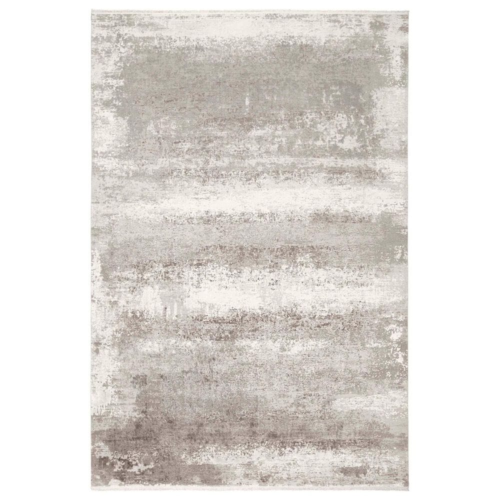 Feizy Cadiz 13" x 20" Light Gray Area Rug, , large