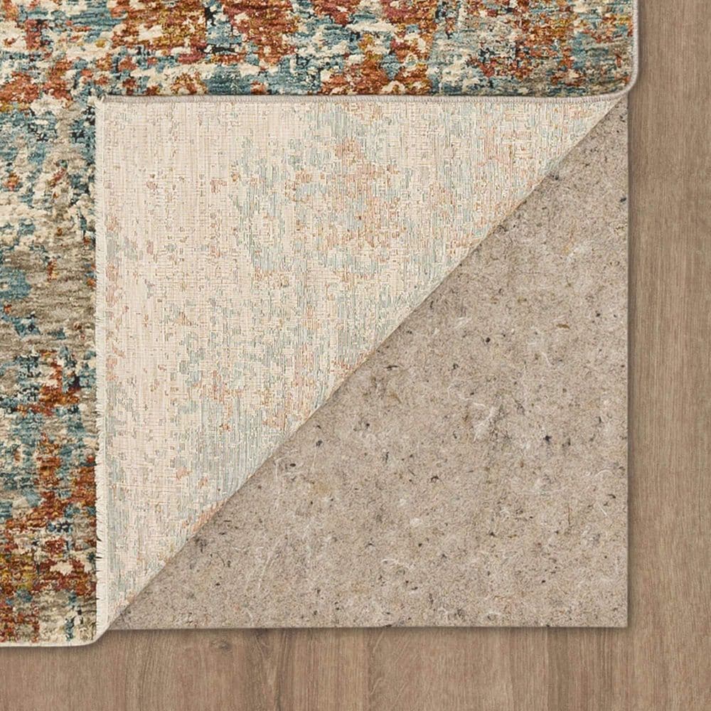 Karastan Marash Ankara 6'7" x 9'6" Rust Red, Blue and Beige Area Rug, , large