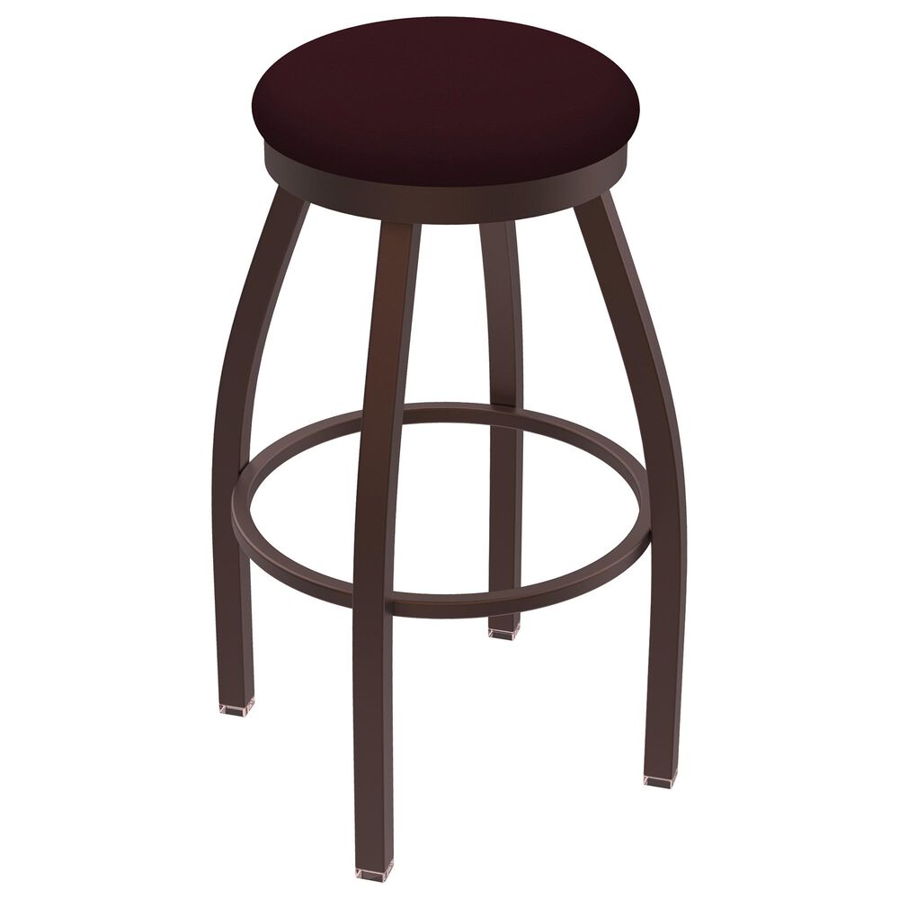 Holland Bar Stool 802 Misha 25" Swivel Counter Stool with Bronze and Canter Bordeaux Seat, , large