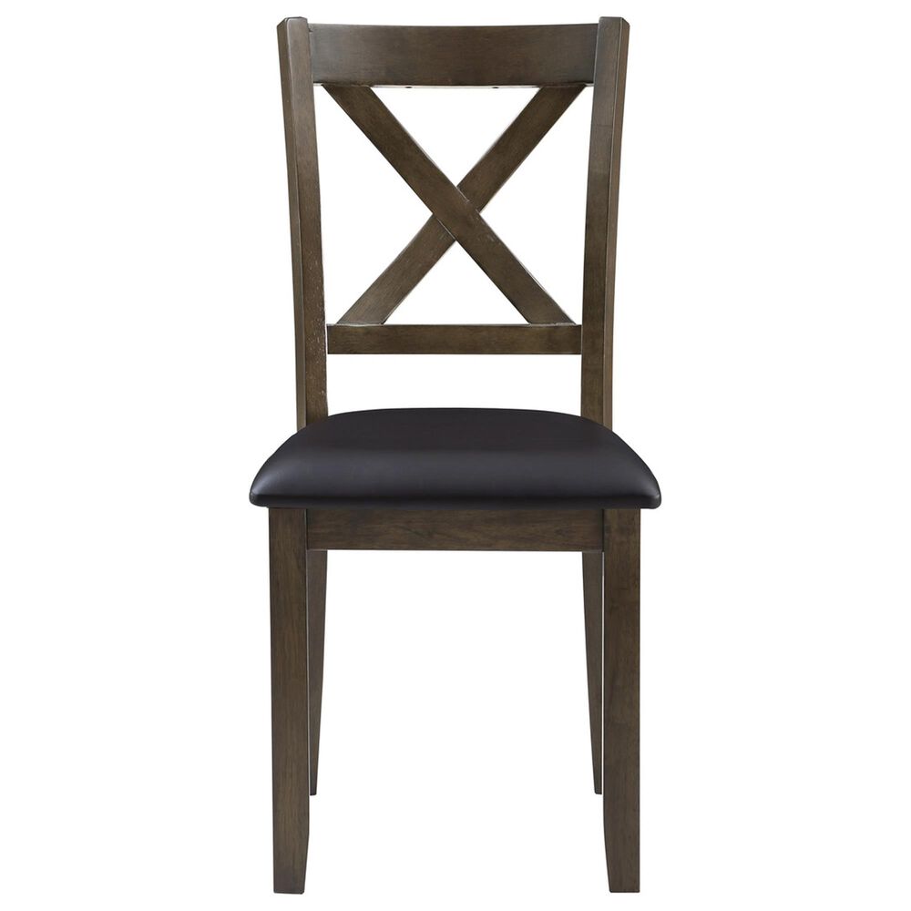 Homelegance Hazel 5-Piece Square Dining Set in Charcoal Brown, , large