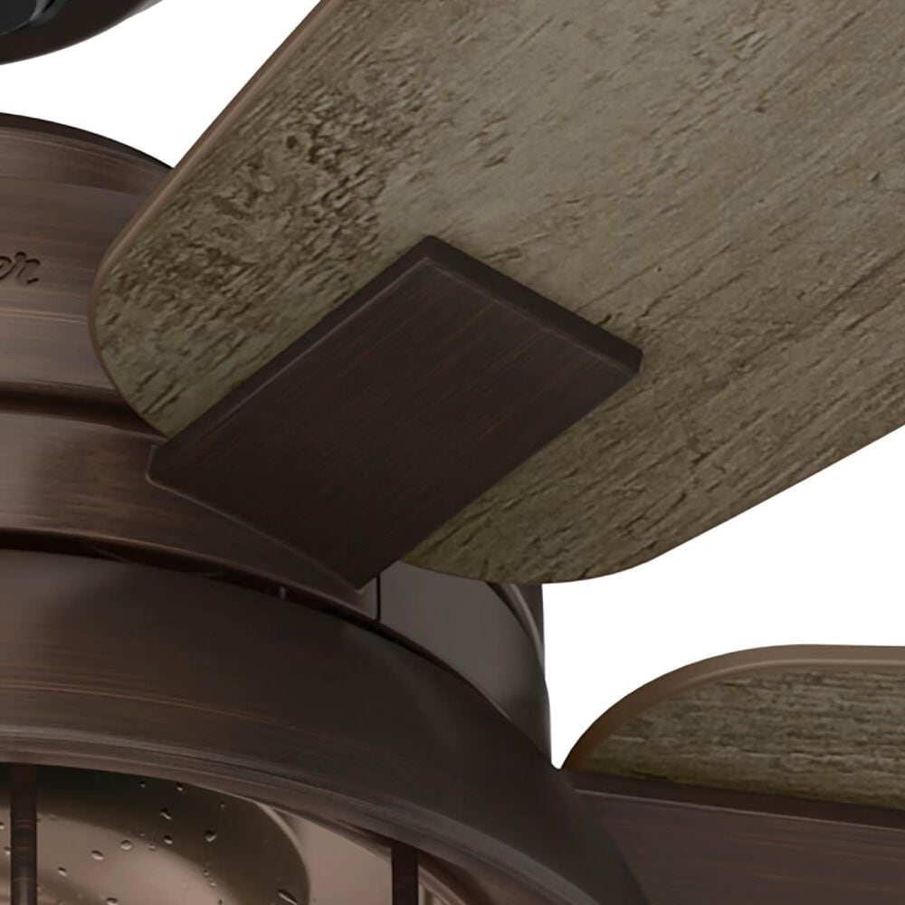 Hunter Coral Bay 52&quot; Outdoor Ceiling Fan with Lights in Weathered Copper, , large