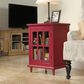 Studio Edge Barrister Lane Display Cabinet in Berry Red, , large