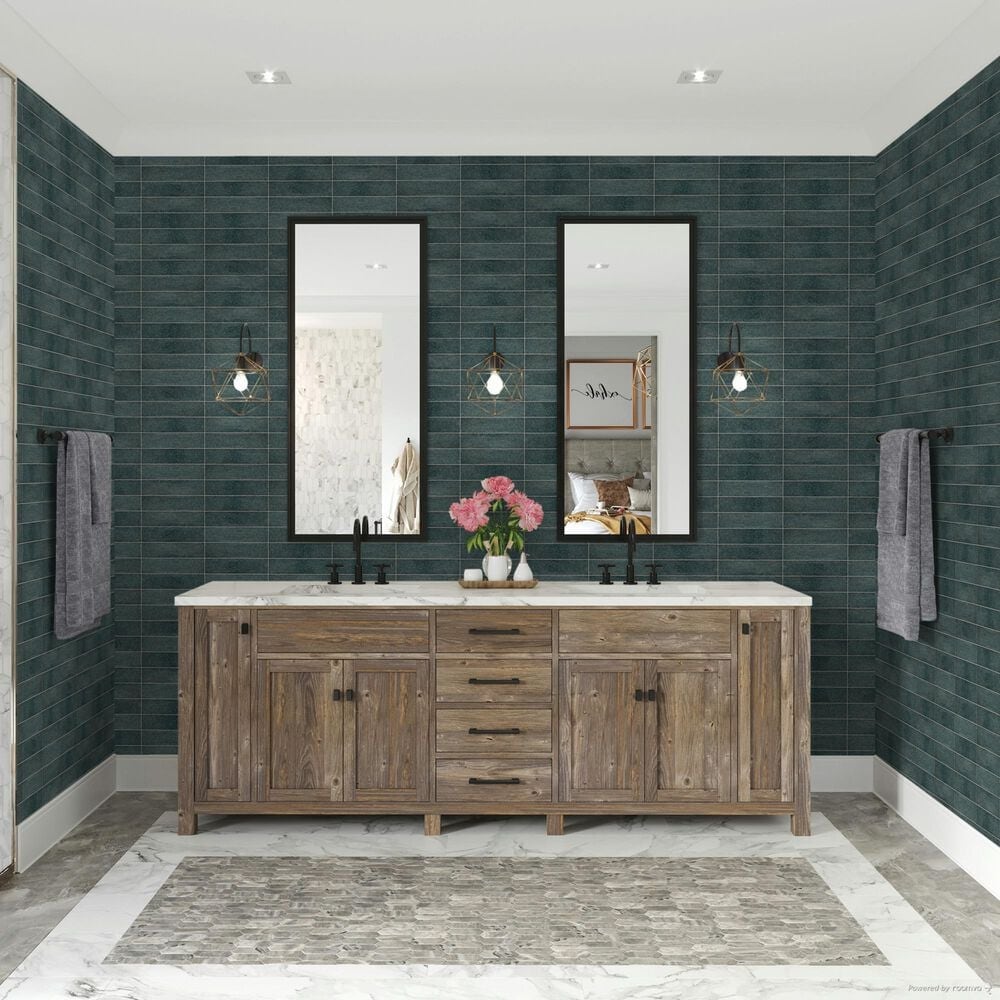 Dal-Tile Iridescent Isles Seaweed 2" x 9" Porcelain Tile, , large