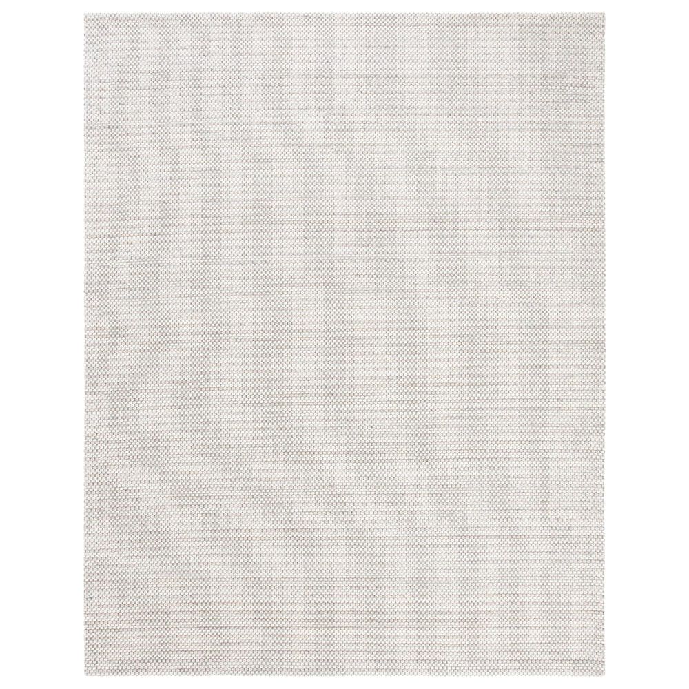 Safavieh Marbella Interlaced Striped 10" x 14" Light Brown and Ivory Area Rug, , large