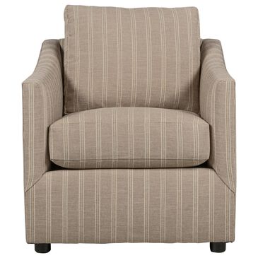 Huntington House Accent Chair in Gold, Brick, and Cream Stripe, , large