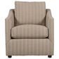Huntington House Accent Chair in Gold, Brick, and Cream Stripe, , large