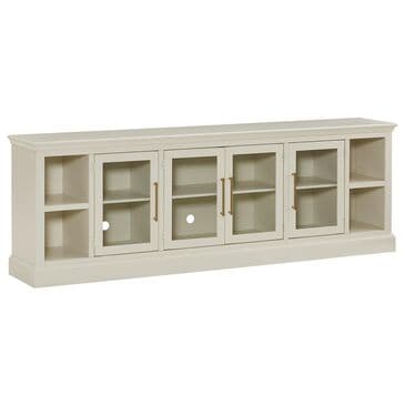 Riva Ridge Byron 98" TV Console with 4 Doors in White, , large