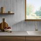 Soho Studio Leno Ribbon Ice Light Gray 24" x 48" Matte Porcelain Tile, , large