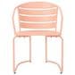 Hearth and Haven Santa Monica 3-Piece Outdoor Bistro Set in Coral, , large