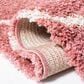 Safavieh Venus Shag 4" x 6" Pink and Ivory Area Rug, , large