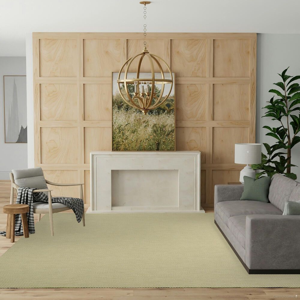Nourison Courtyard Ivory and Green 8&#39; x 10&#39; Indoor/Outdoor Area Rug, , large