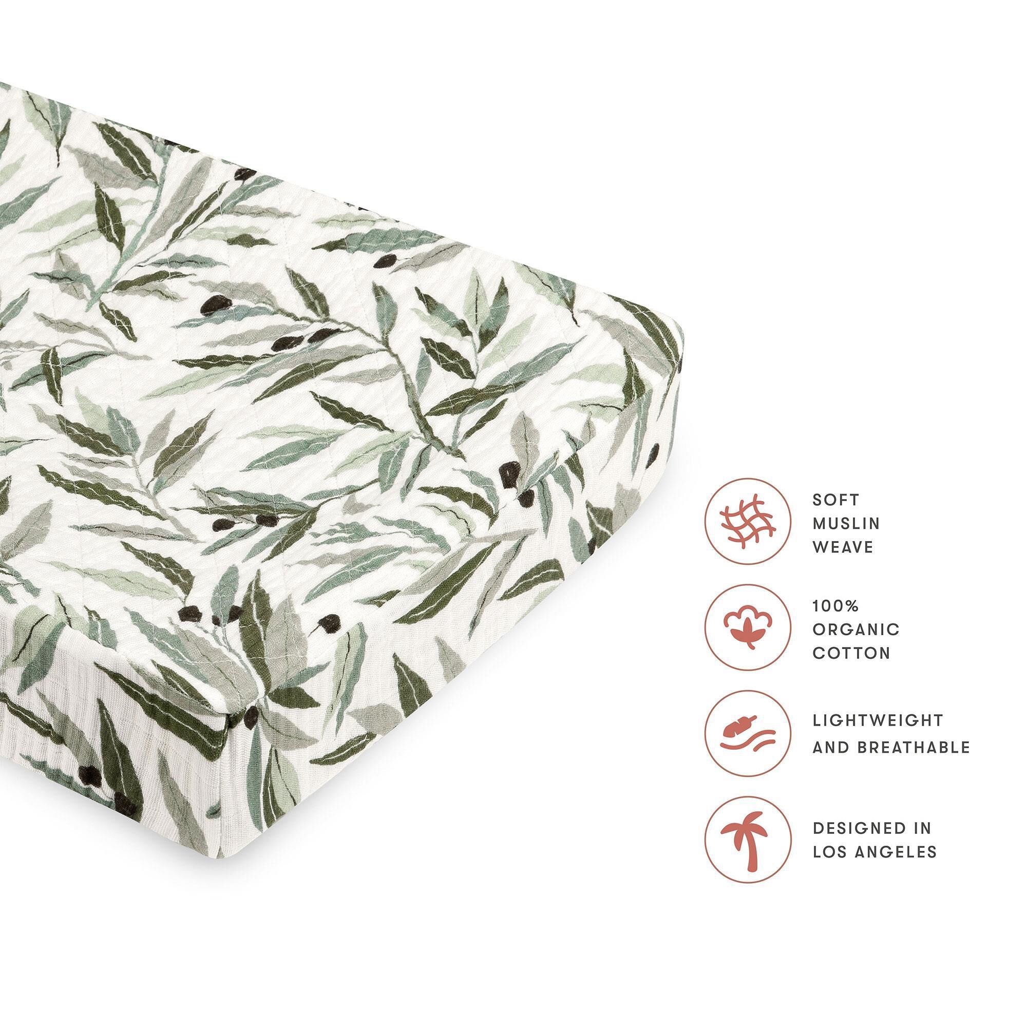 Olive green changing pad cover discount