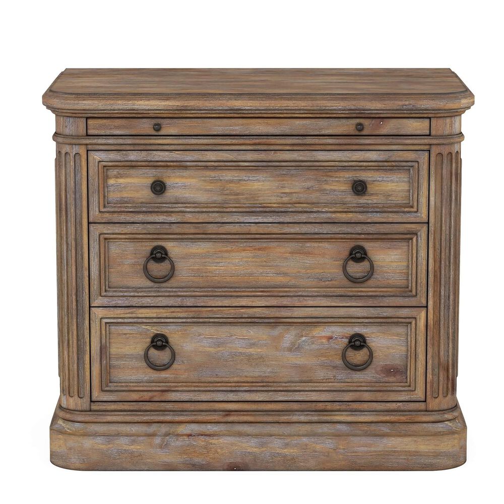 Vantage Architrave Nightstand in Almond Rustic Pine, , large