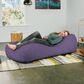 Jaxx Arlo Chaise Lounge Bean Bag Chair in Plum, , large