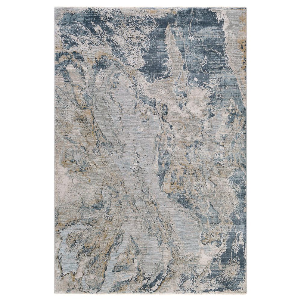 Surya Brunswick 5" x 7"5" Sage, Gray, White and Blue Area Rug, , large