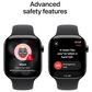 Apple Watch Series 11 (GPS+Cellular) 46mm Titanium Case with Black Sport Band - M/L in Slate and 2-Year AppleCare+, , large